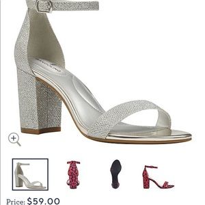 Silver Bandolino sandals. Size 7